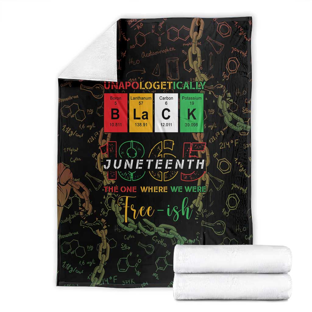 Juneteenth 1865 Blanket Unapologetically Black DT05