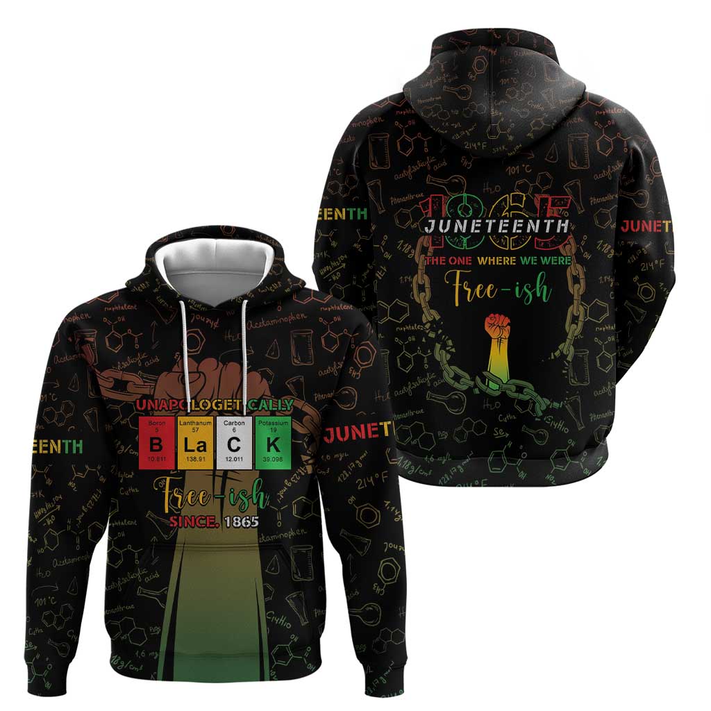Juneteenth 1865 Hoodie Unapologetically Black DT05