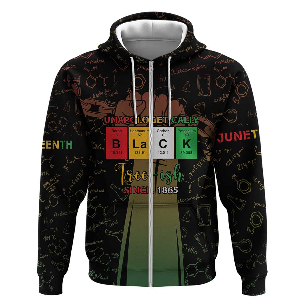 Juneteenth 1865 Hoodie Unapologetically Black DT05