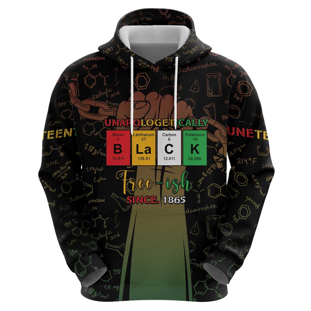 Juneteenth 1865 Hoodie Unapologetically Black DT05