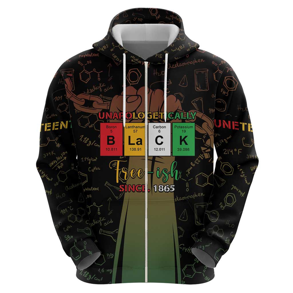 Juneteenth 1865 Hoodie Unapologetically Black DT05