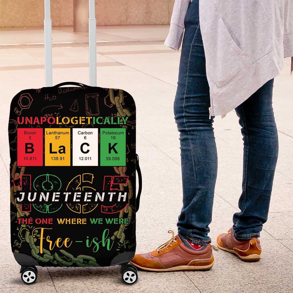 Juneteenth 1865 Luggage Cover Unapologetically Black DT05