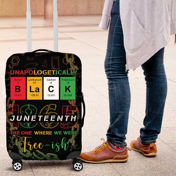 Juneteenth 1865 Luggage Cover Unapologetically Black DT05