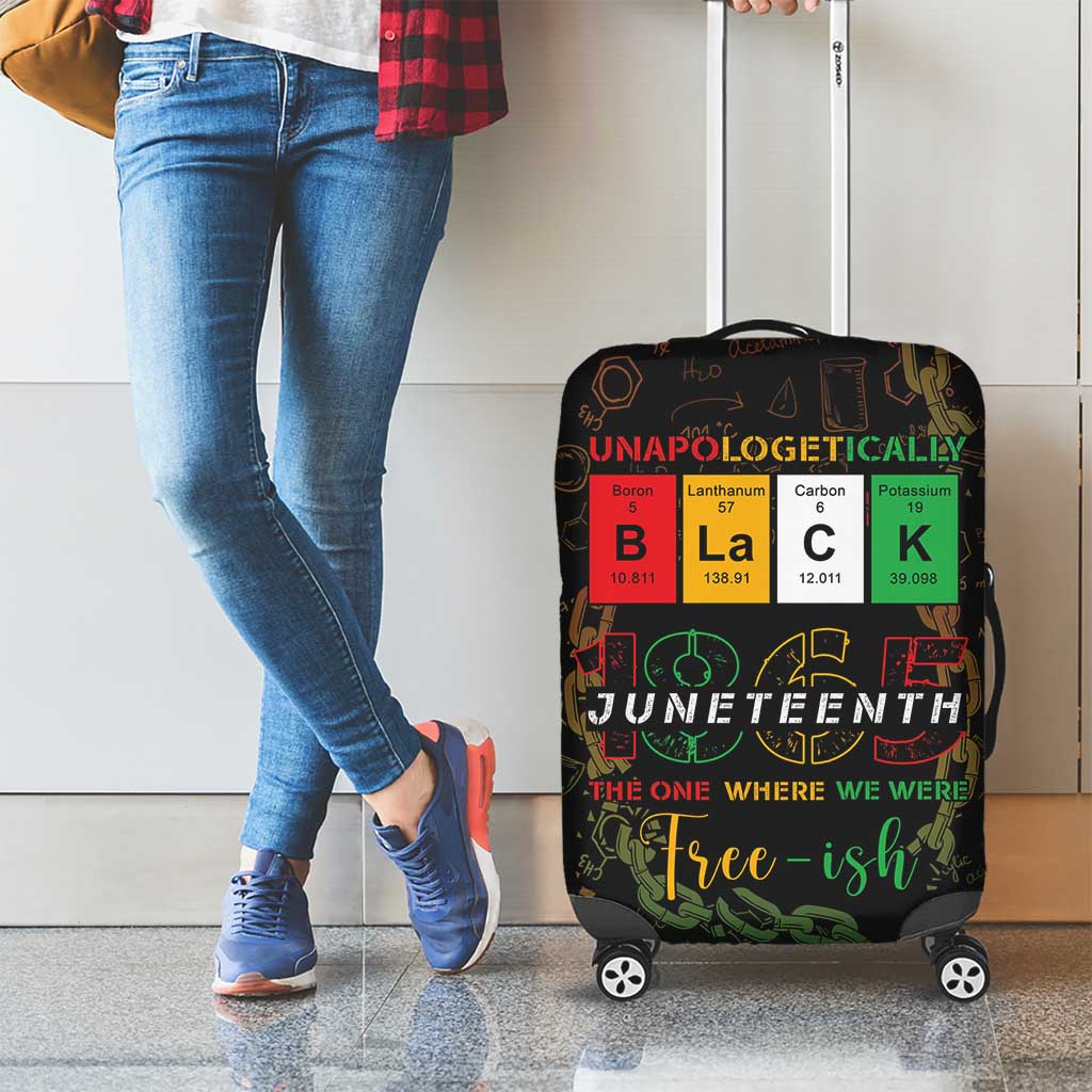 Juneteenth 1865 Luggage Cover Unapologetically Black DT05