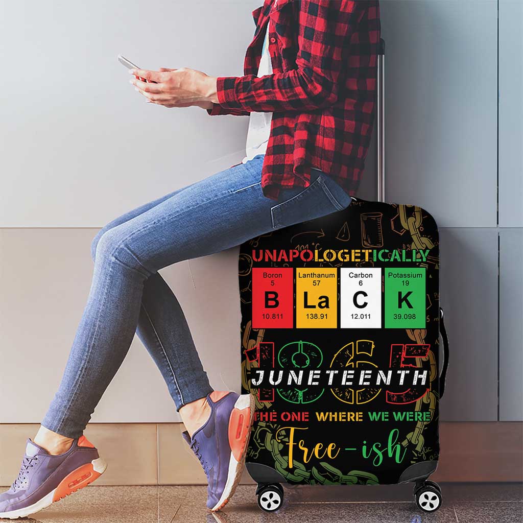 Juneteenth 1865 Luggage Cover Unapologetically Black DT05