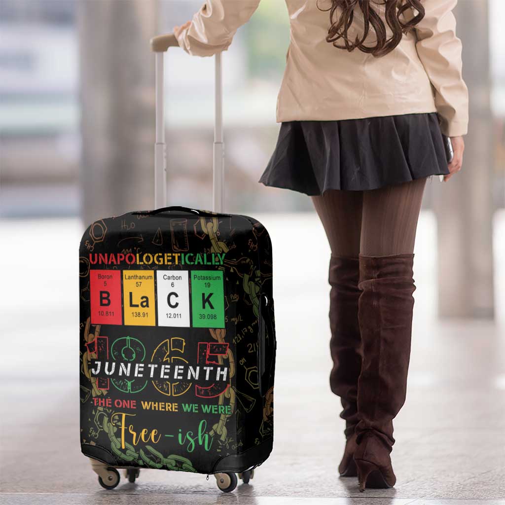 Juneteenth 1865 Luggage Cover Unapologetically Black DT05