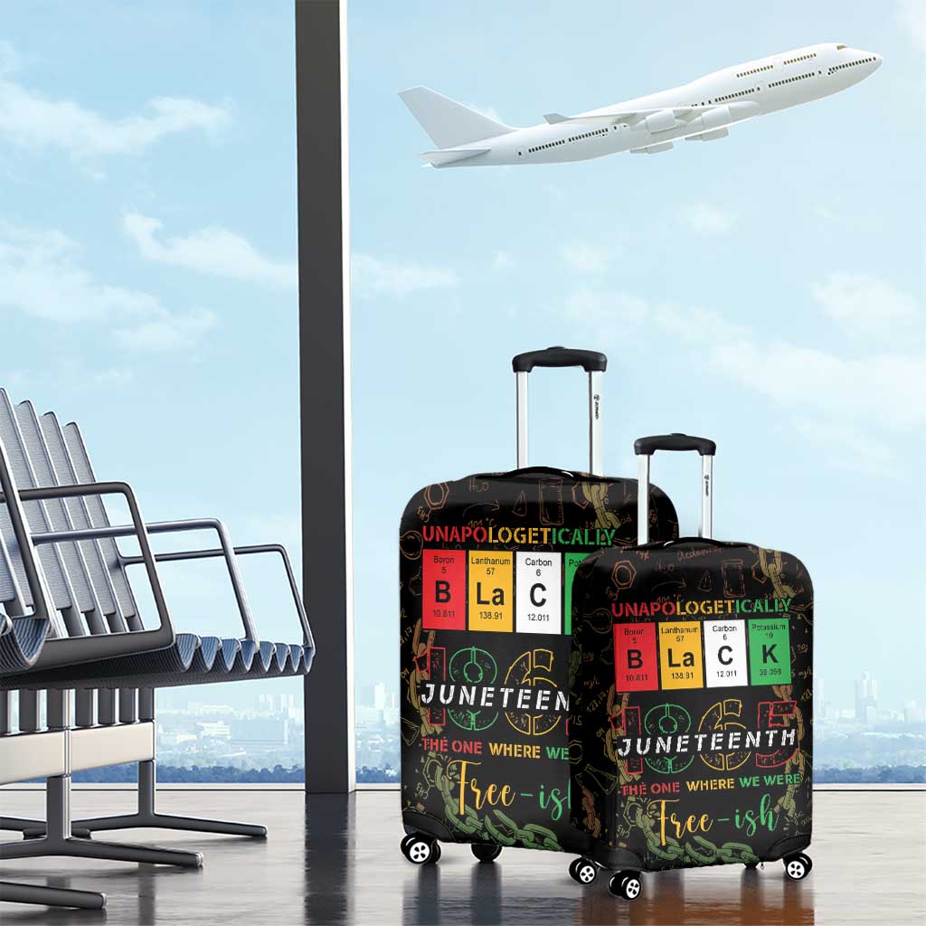 Juneteenth 1865 Luggage Cover Unapologetically Black DT05