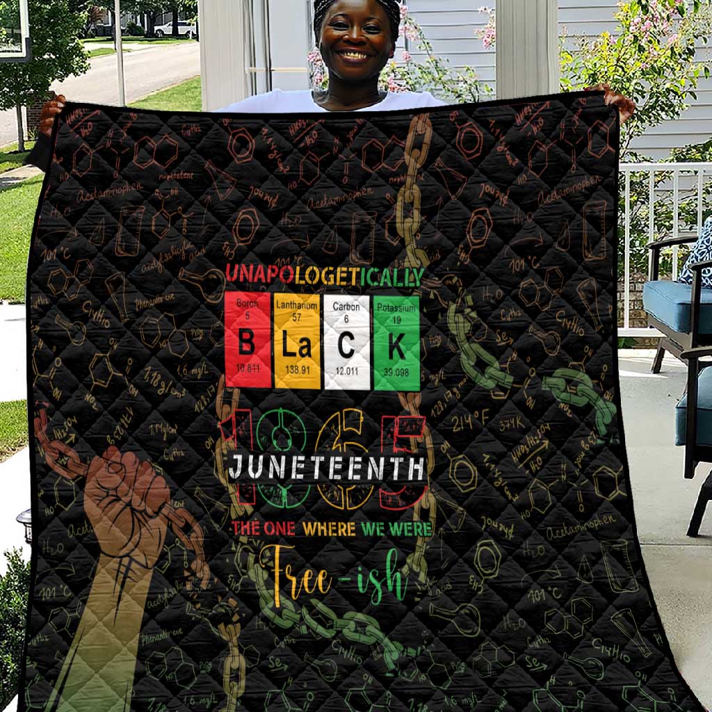Juneteenth 1865 Quilt Unapologetically Black DT05