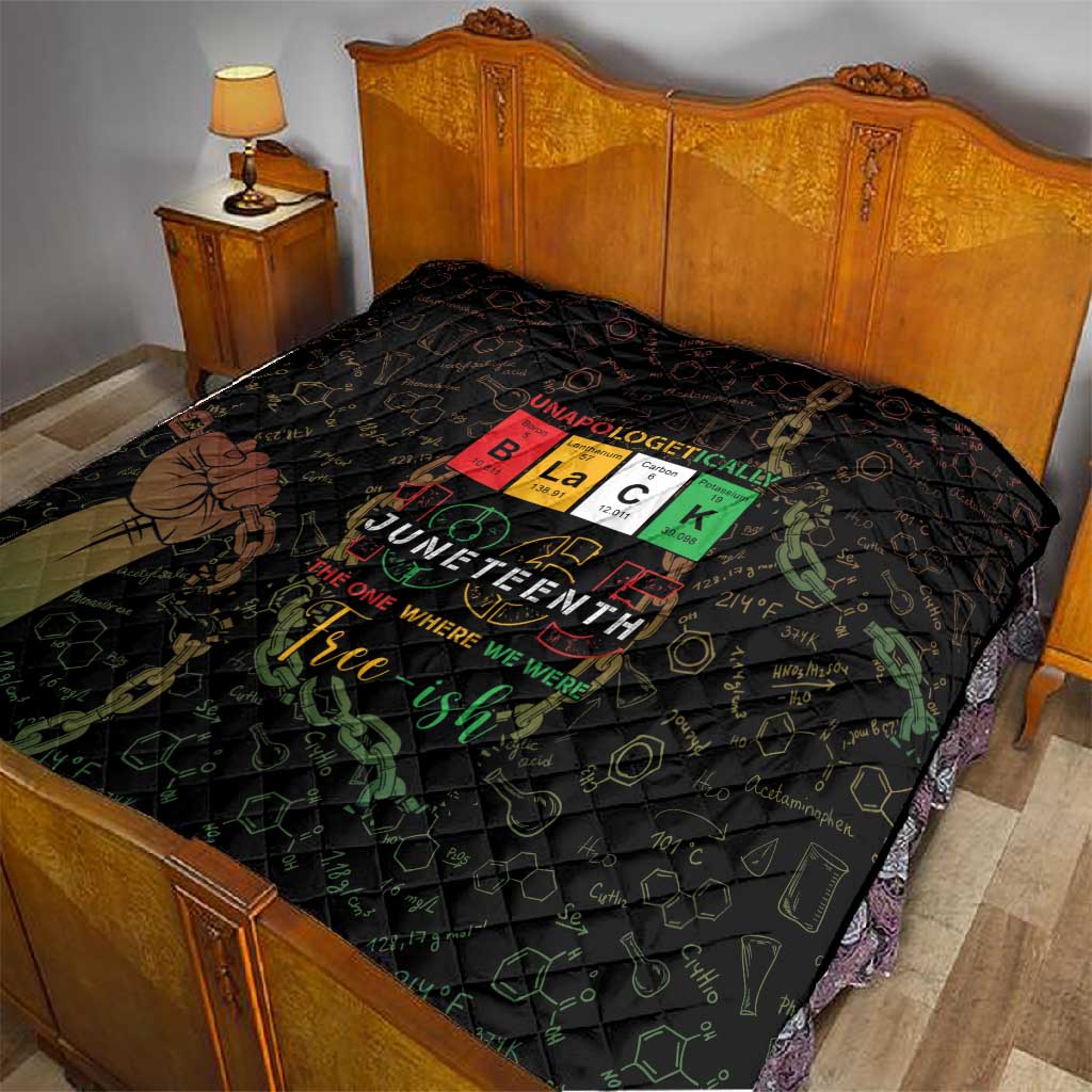 Juneteenth 1865 Quilt Unapologetically Black DT05
