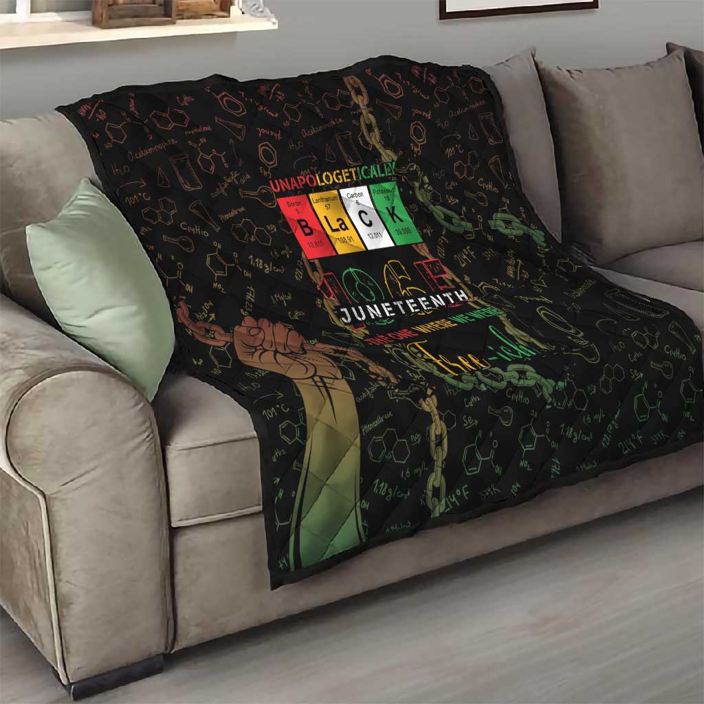 Juneteenth 1865 Quilt Unapologetically Black DT05