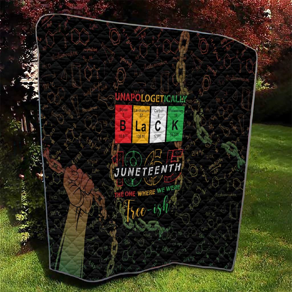 Juneteenth 1865 Quilt Unapologetically Black DT05