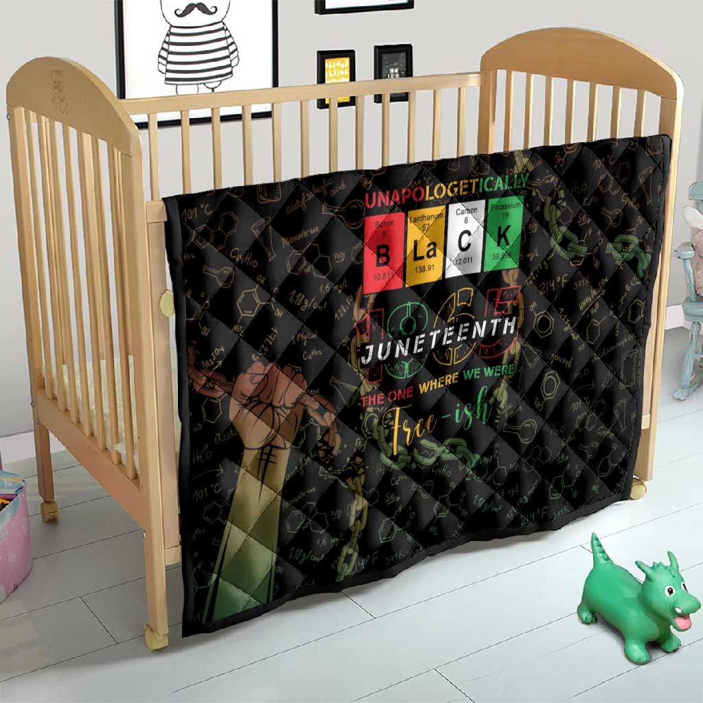 Juneteenth 1865 Quilt Unapologetically Black DT05