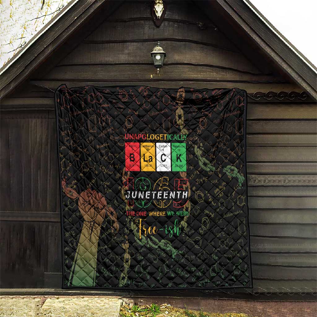 Juneteenth 1865 Quilt Unapologetically Black DT05