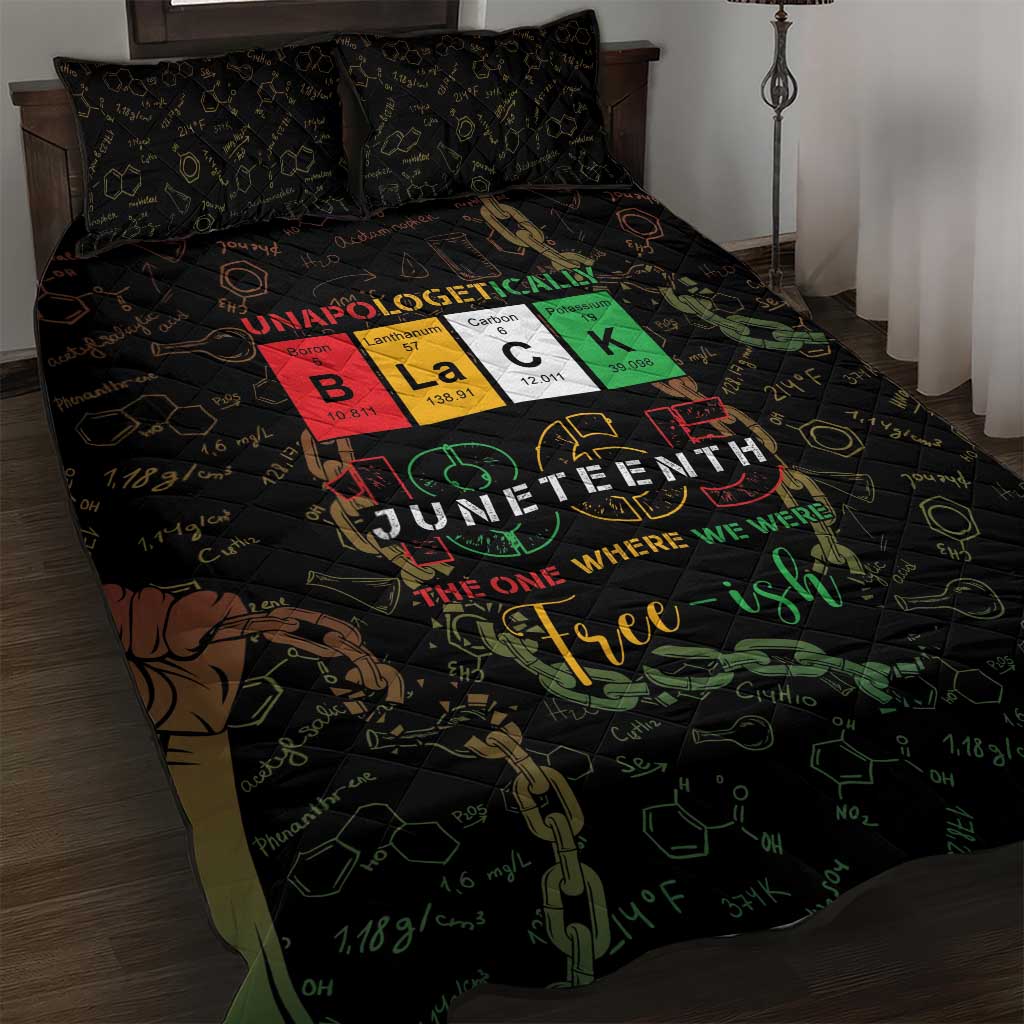 Juneteenth 1865 Quilt Bed Set Unapologetically Black DT05