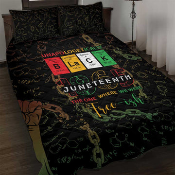 Juneteenth 1865 Quilt Bed Set Unapologetically Black DT05