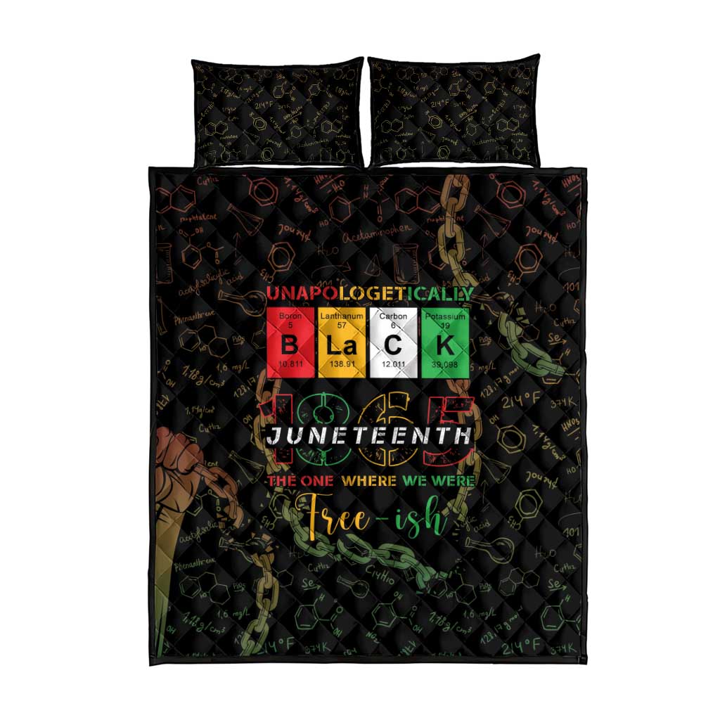 Juneteenth 1865 Quilt Bed Set Unapologetically Black DT05