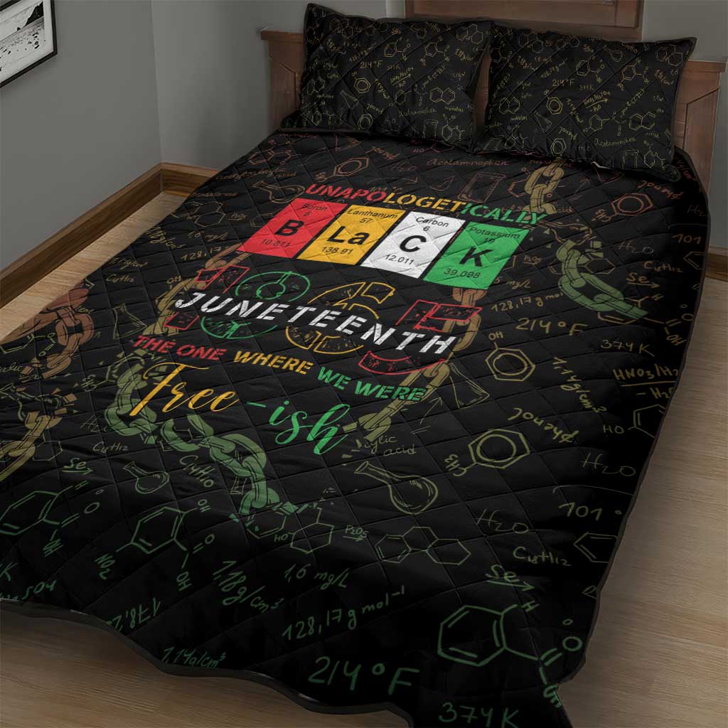 Juneteenth 1865 Quilt Bed Set Unapologetically Black DT05