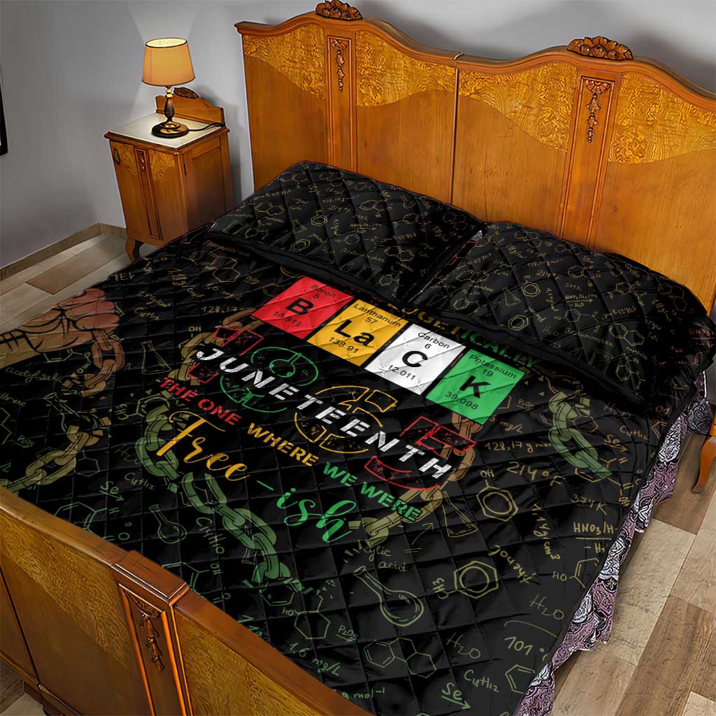 Juneteenth 1865 Quilt Bed Set Unapologetically Black DT05