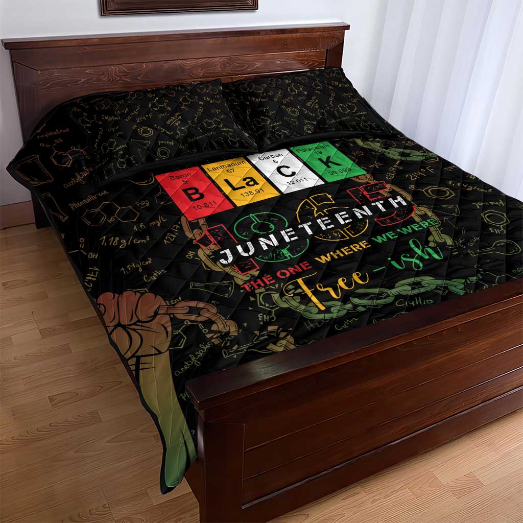 Juneteenth 1865 Quilt Bed Set Unapologetically Black DT05
