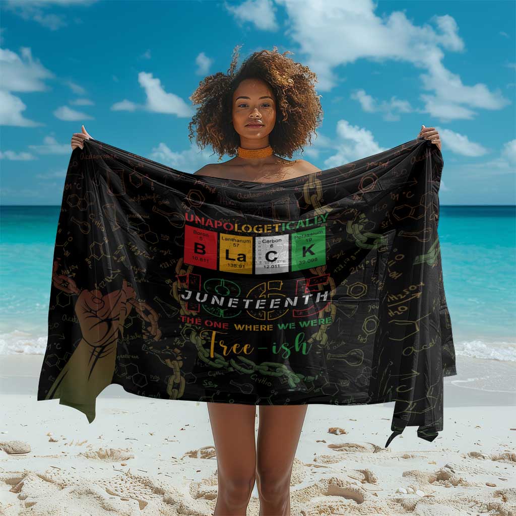 Juneteenth 1865 Sarong Unapologetically Black DT05