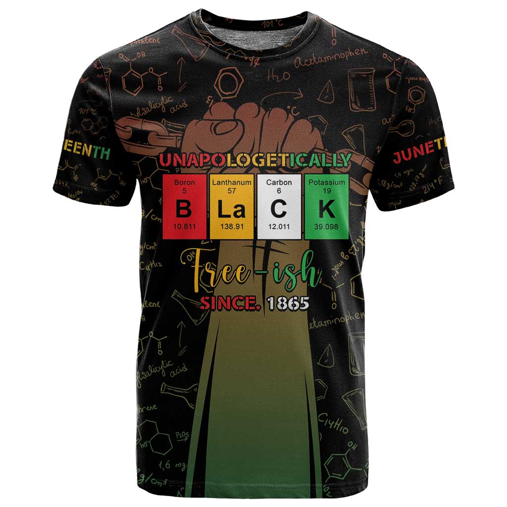 Juneteenth 1865 T shirt Unapologetically Black DT05