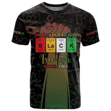 Juneteenth 1865 T shirt Unapologetically Black DT05