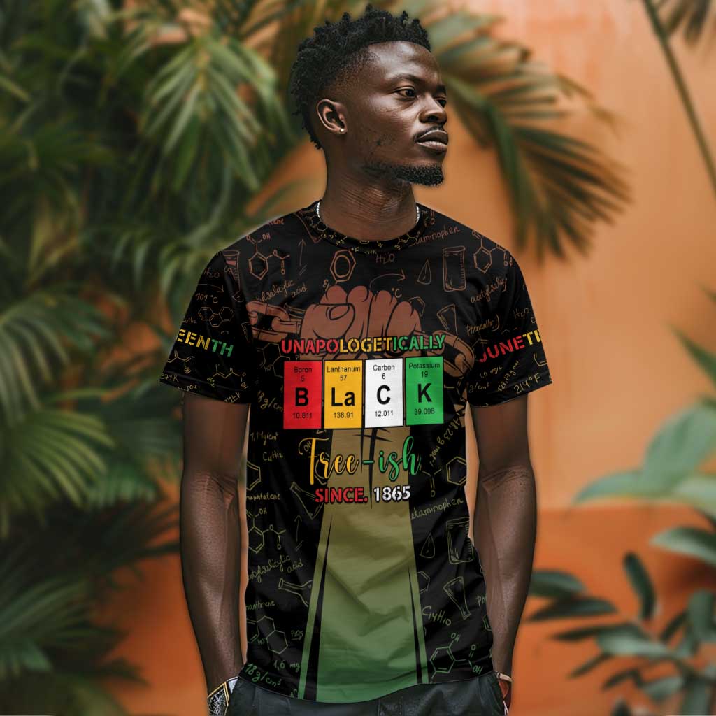 Juneteenth 1865 T shirt Unapologetically Black DT05