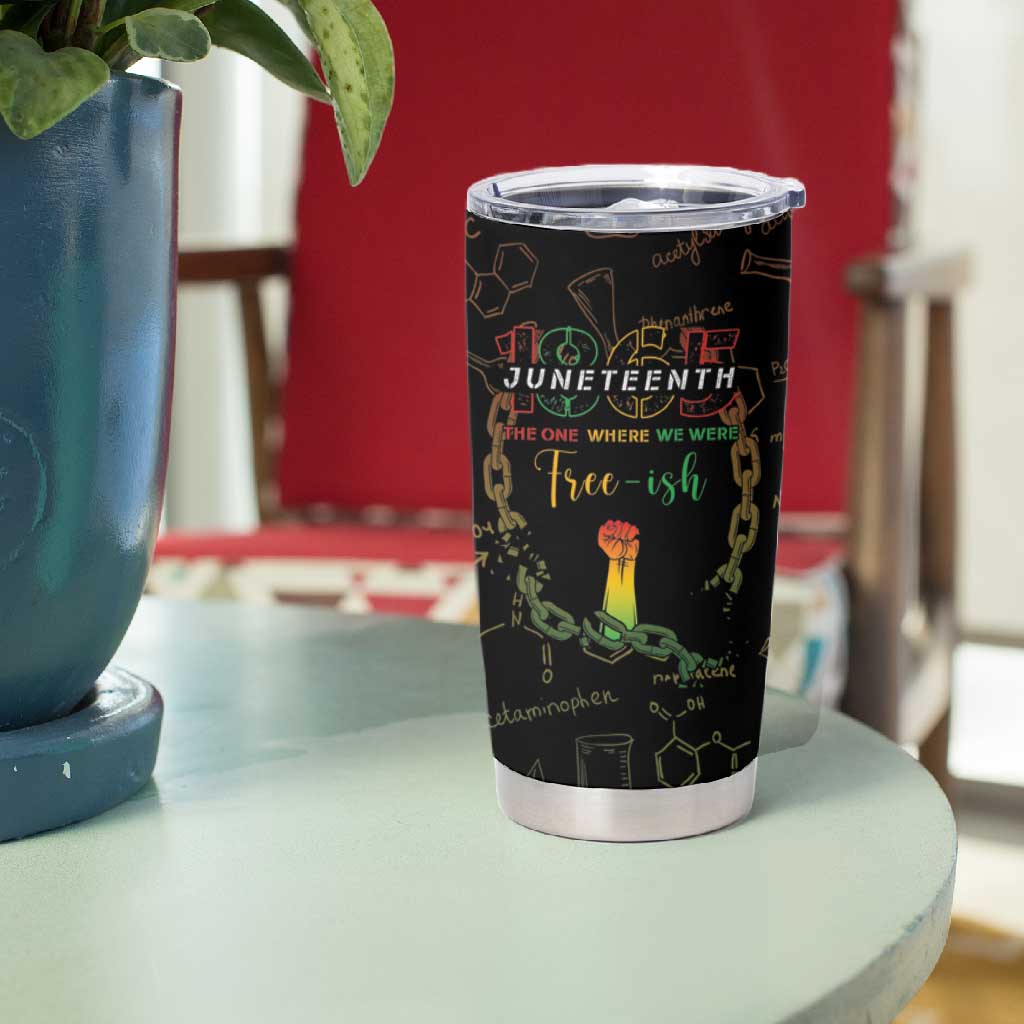 Juneteenth 1865 Tumbler Cup Unapologetically Black DT05