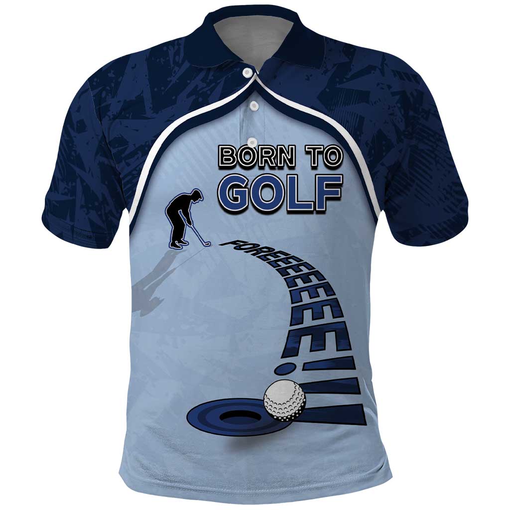 Golf Polo Shirt Sporty Style Navy DT05