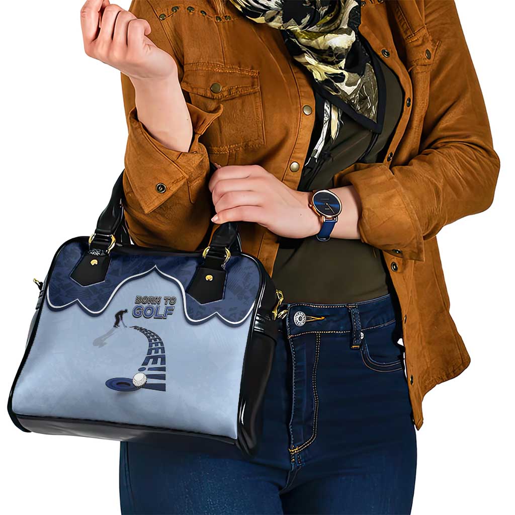 Golf Shoulder Handbag Sporty Style Navy DT05