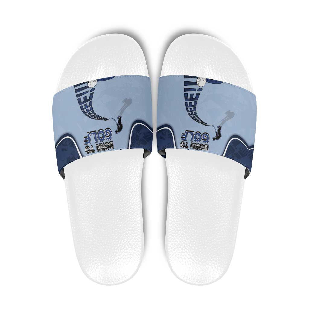 Golf Slide Sandals Sporty Style Navy DT05