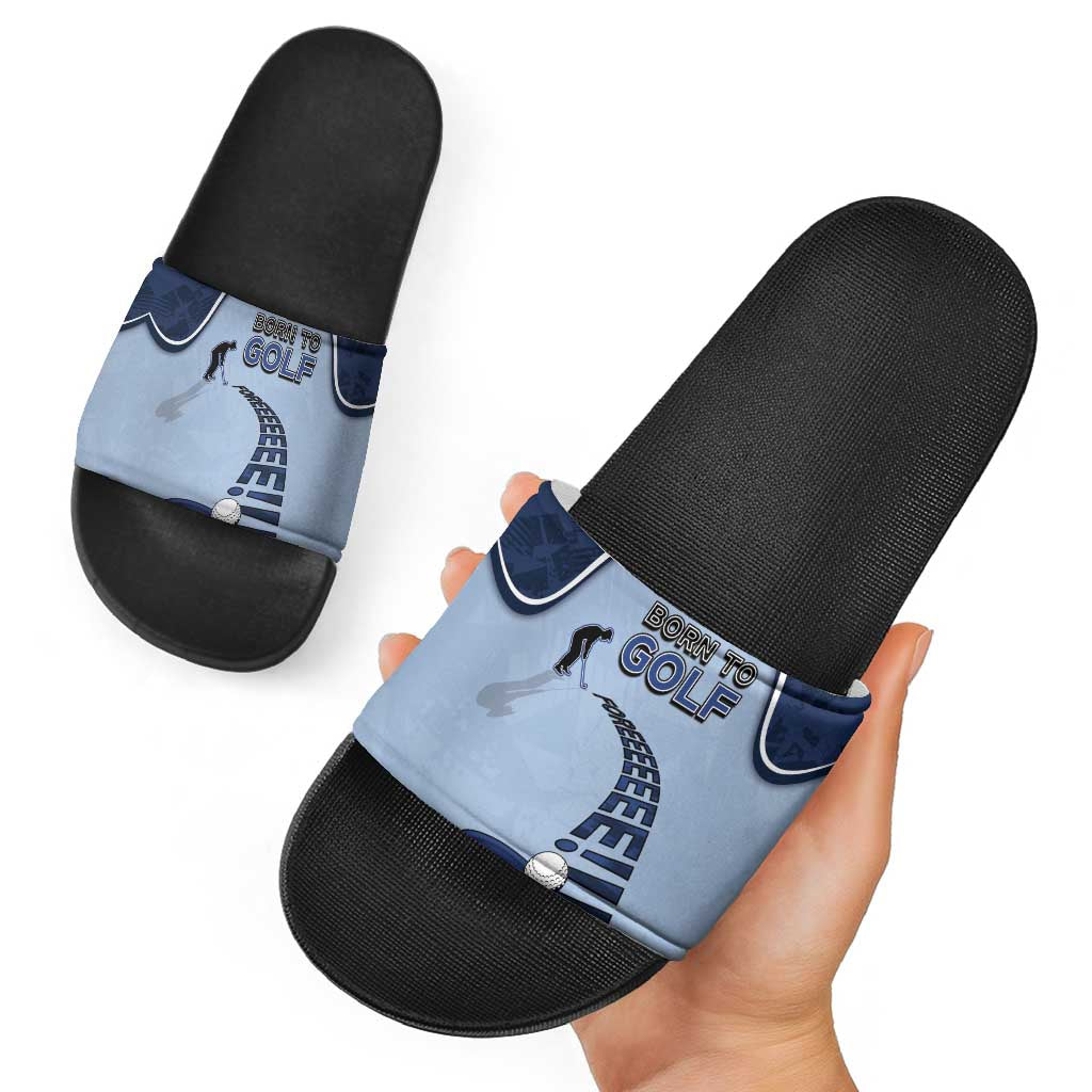 Golf Slide Sandals Sporty Style Navy DT05