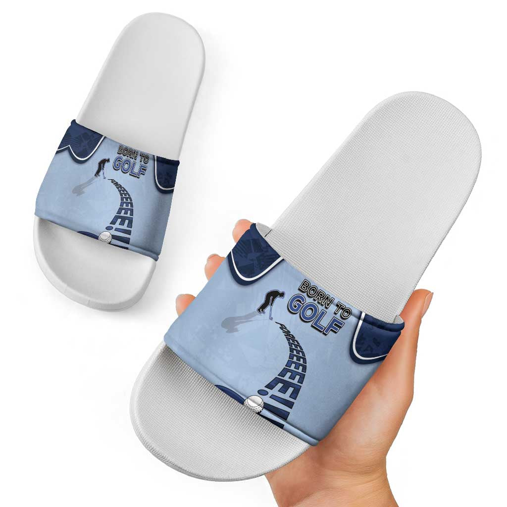 Golf Slide Sandals Sporty Style Navy DT05
