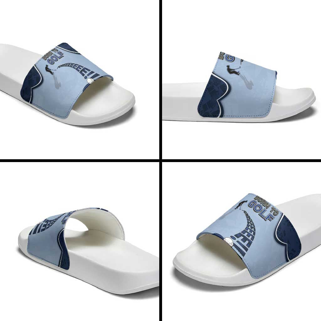 Golf Slide Sandals Sporty Style Navy DT05