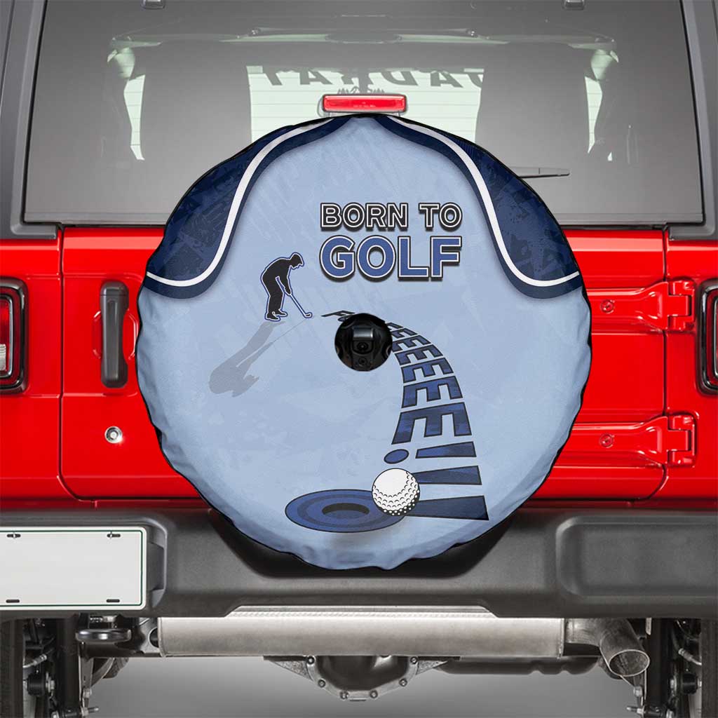 Golf Spare Tire Cover Sporty Style Navy DT05