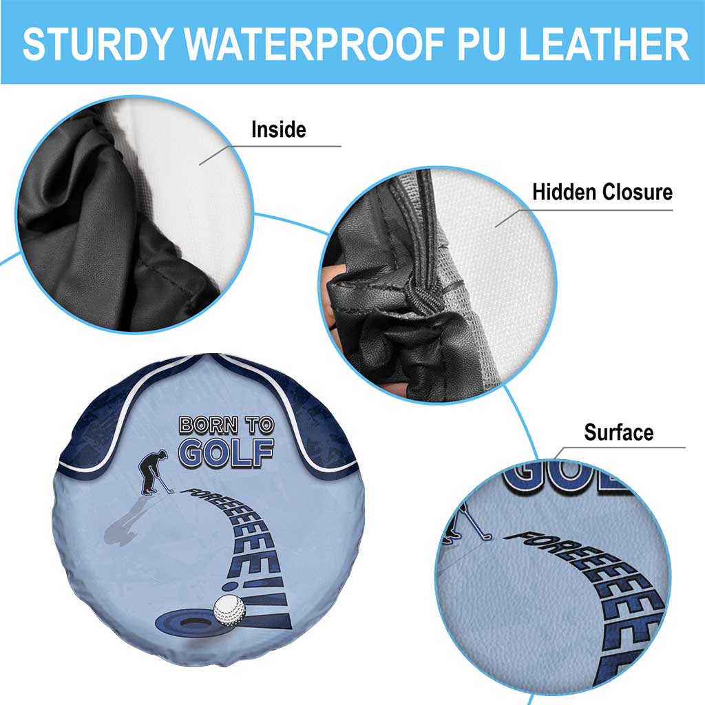Golf Spare Tire Cover Sporty Style Navy DT05
