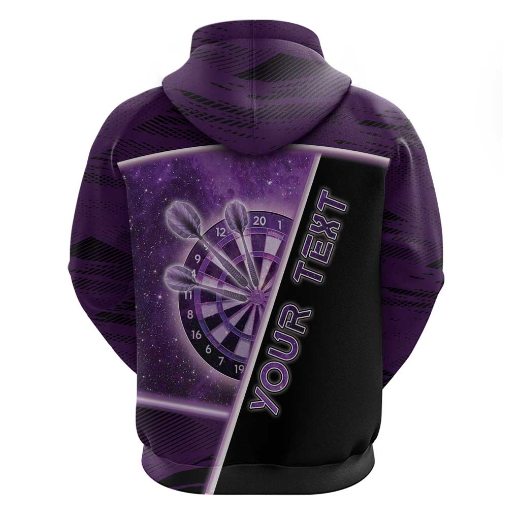 Personalized Darts Hoodie Galaxy Style Purple DT05