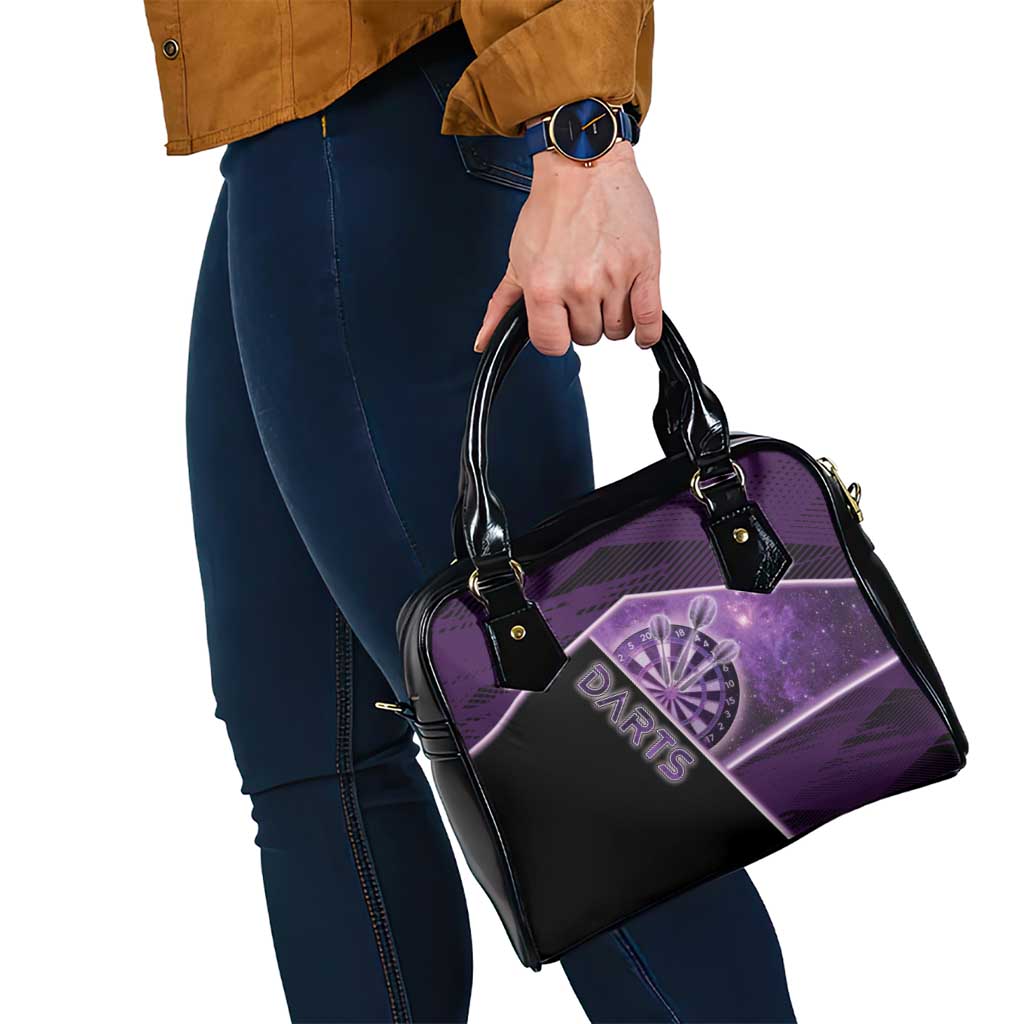 Darts Shoulder Handbag Galaxy Style Purple DT05