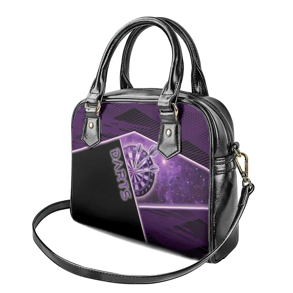 Darts Shoulder Handbag Galaxy Style Purple DT05