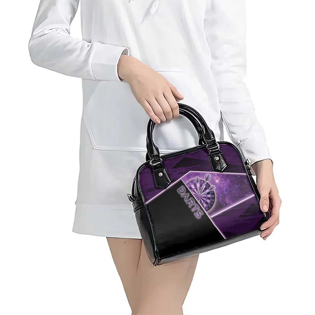 Darts Shoulder Handbag Galaxy Style Purple DT05