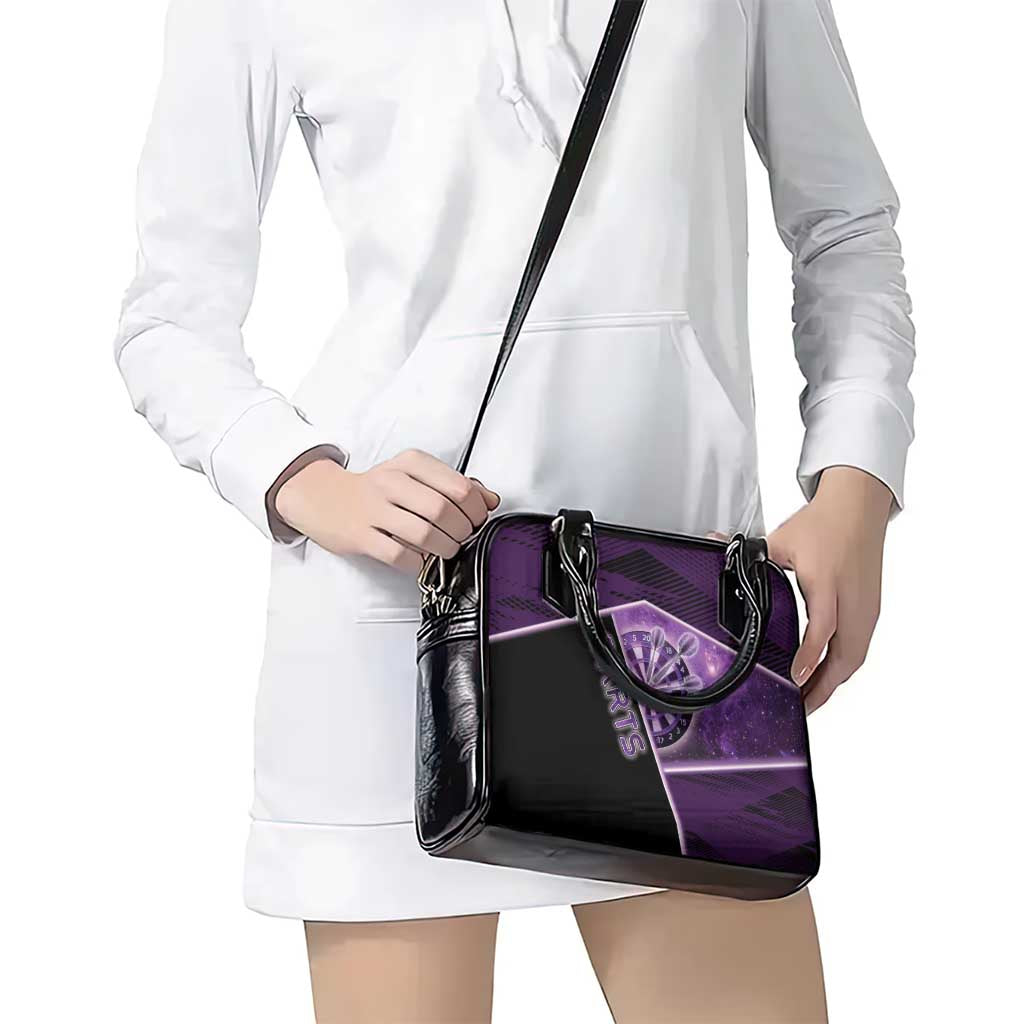 Darts Shoulder Handbag Galaxy Style Purple DT05