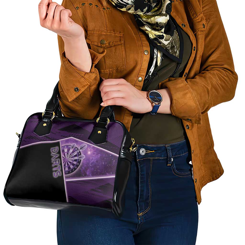 Darts Shoulder Handbag Galaxy Style Purple DT05