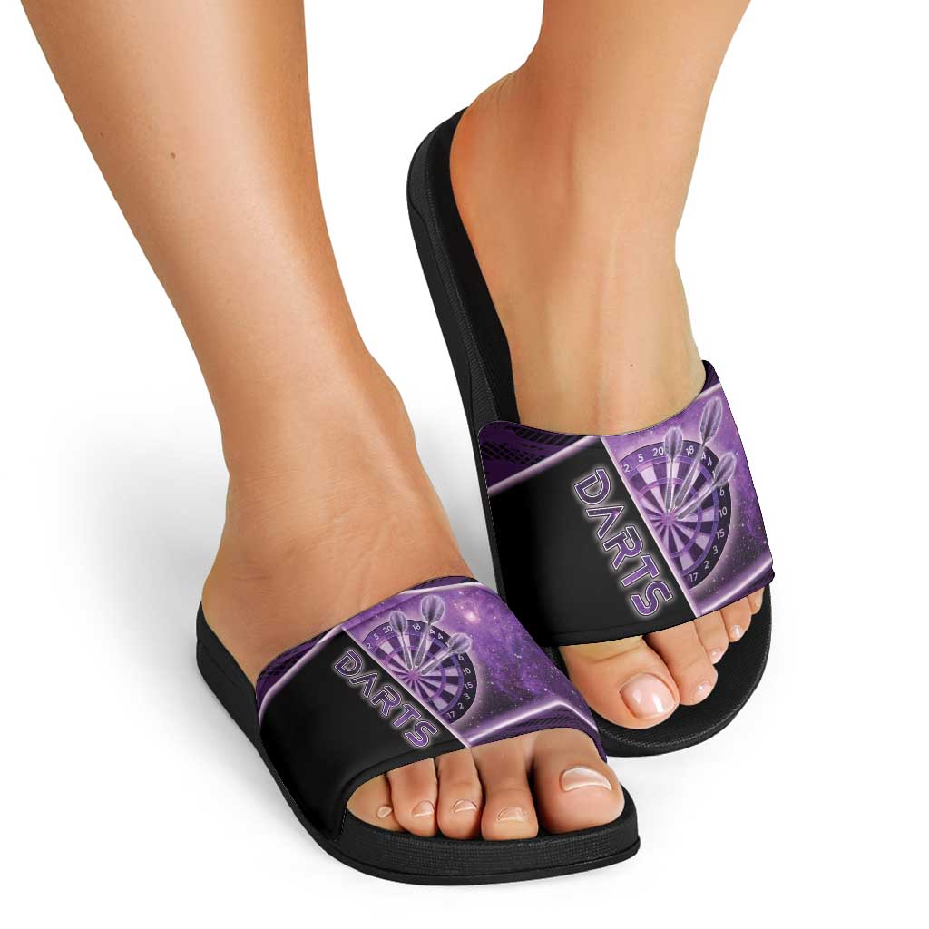 Darts Slide Sandals Galaxy Style Purple DT05