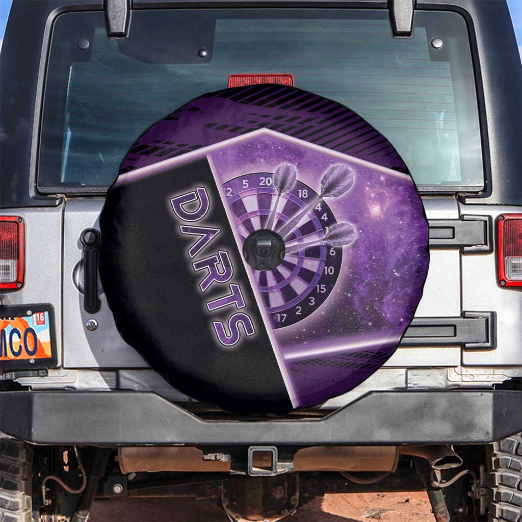 Darts Spare Tire Cover Galaxy Style Purple DT05