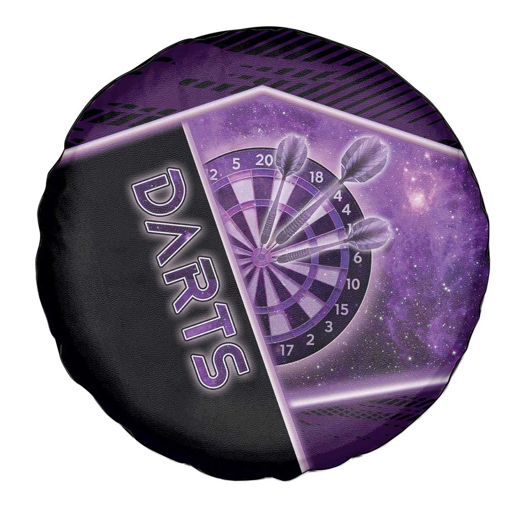 Darts Spare Tire Cover Galaxy Style Purple DT05