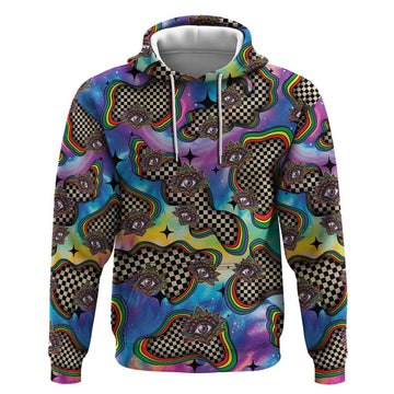 Hippie Hoodie Psychedelic Third Eye Art DT05