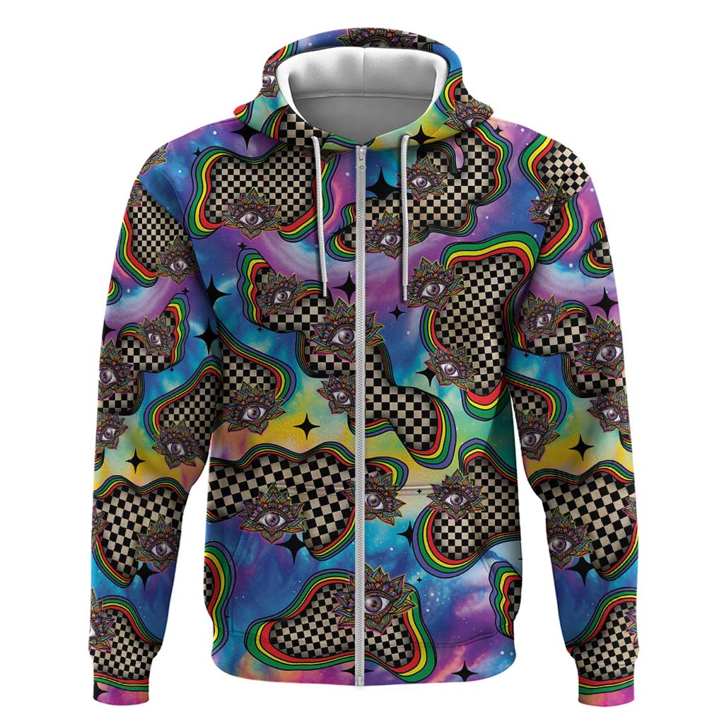 Hippie Hoodie Psychedelic Third Eye Art DT05
