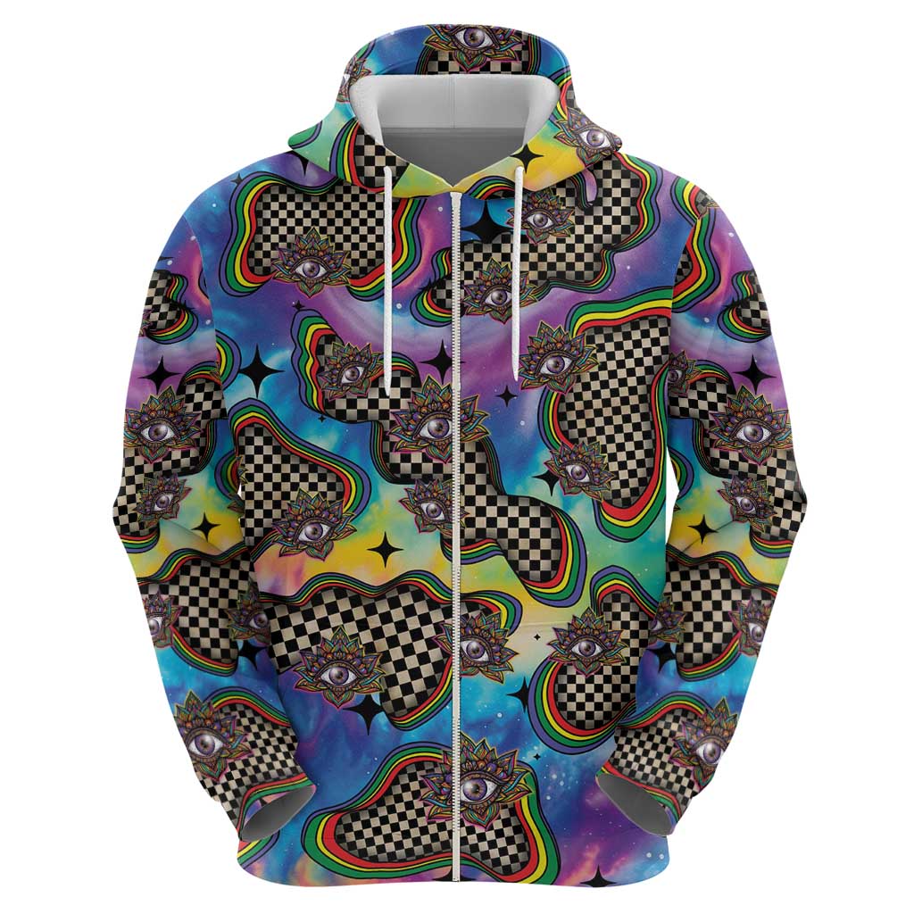 Hippie Hoodie Psychedelic Third Eye Art DT05