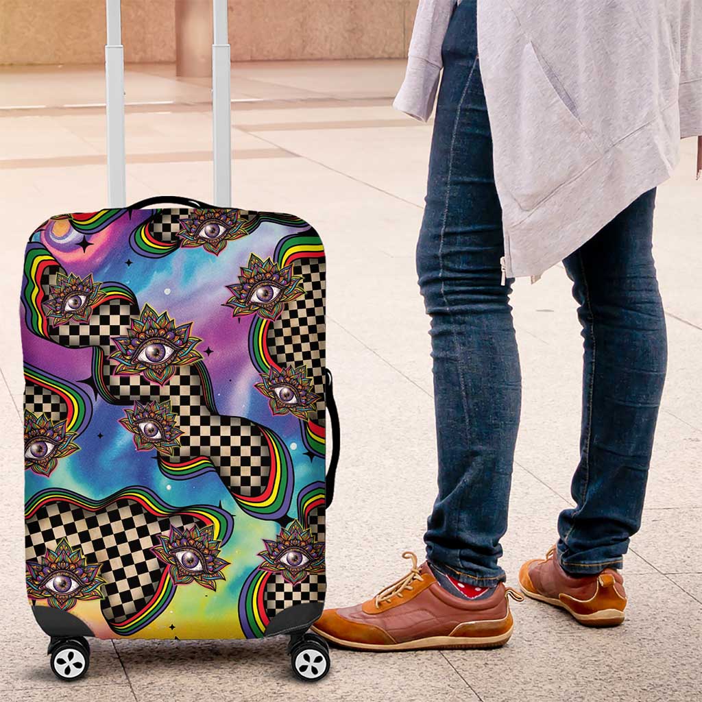Hippie Luggage Cover Psychedelic Third Eye Art DT05