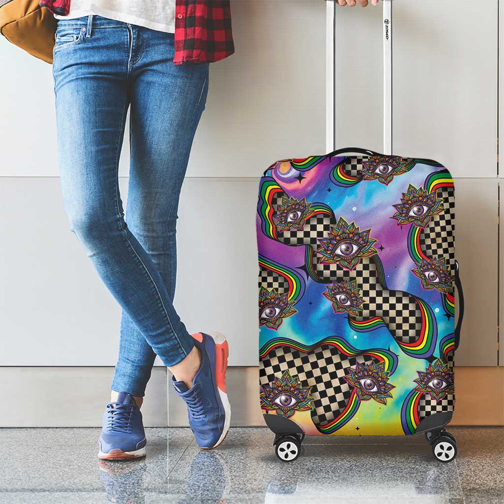 Hippie Luggage Cover Psychedelic Third Eye Art DT05